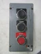 💥CUTLER-HAMMER 3 HOLE PUSH BUTTON ENCLOSURE / W 3 PUSH BUTTONS 10250T/E34