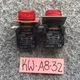 Lot of 2 Cutler Hammer E22R2 Red Pilot Light Indicator 120VAC/DC Line 60V Lamp