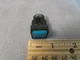 NKK YB-15W 3A125VAC, 3A250VAC Push-button Switch Square Blue/Green With Guards