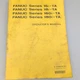 Vintage FANUC Series 16i-TA 18i-TA 160i-TA 180i-TA Operator Manual 1997 Japan