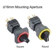 16mm IP65 2NO 2NC 2/3Position Push Rotary Button Switch Selector Switch5A/250VAC