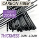 Carbon Fiber Square Tube Pipe Round Hole 2mm-10mm Black Hollow Tube RC Model