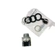 ALLEN BRADLEY KNOB LEVER WITH WHITE INSERT 800T-H17D1