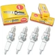 4pcs 80-81 Honda CM200T Twinstar NGK Standard Spark Plugs 194cc 11ci Kit Set ss