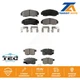 Front Rear Ceramic Brake Pads Kit For Honda Accord Acura TSX KTC-100396