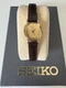 Vintage SEIKO QUARTZ Women's Wrist Watch Model #4N01-500 Square Face Gator